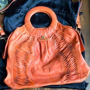 Gustto leather Satchel Handbag with dust bag.
